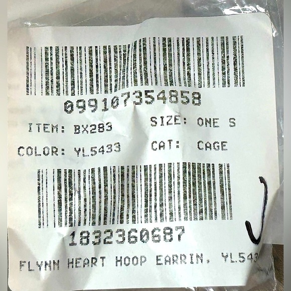 NWT J. Crew Flynn Heart Hoop Earrings with Hypoallergenic Posts - Picture 10 of 11